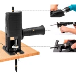 Adaptador Taladro a Sierra Caladora con Guía de Profundidad - Realiza cortes precisos en madera y metal