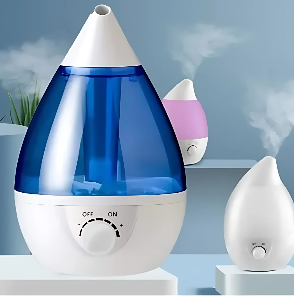 Difusor de Aroma Gota con Control de Rotación - Mejora la calidad del aire y elimina la sequedad en tu hogar