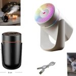 Difusor ultrasónico portátil con luz LED RGB - Reduce la sequedad ambiental y crea atmósferas relajantes - Imagen 3