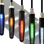 Direccionales LED flexibles 12V para moto - Aumentan visibilidad nocturna y seguridad en carretera