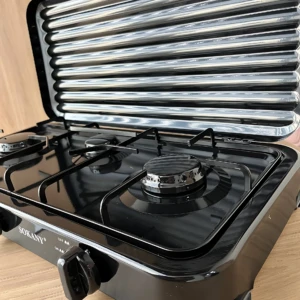 Estufa a gas Sokany de 3 puestos con 5.5 kW - Cocina varios platos simultáneamente