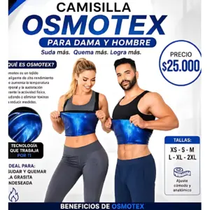 Chaleco Faja Térmica Reductora Osmotex - Aumenta el sudor y moldea el torso