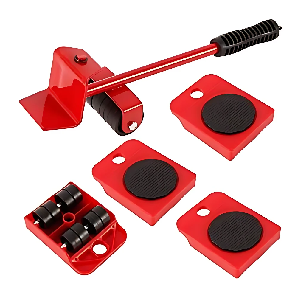 Kit Elevador y Ruedas para Mover Muebles - Desplaza objetos pesados sin esfuerzo