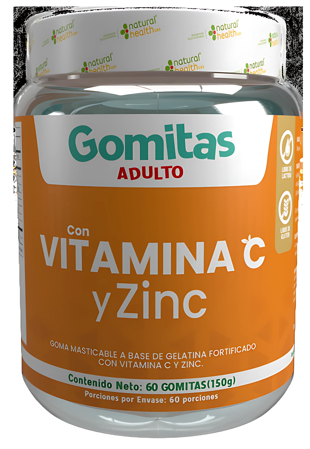 Gomitas con Vitamina C y Zinc 60 Unidades - Refuerzan las defensas del organismo