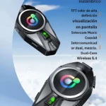 Intercomunicador Moto Q68Max con Bluetooth 5.3 y pantalla LCD - Escucha música y gestiona llamadas con seguridad al volante - Imagen 5