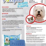 Jabón Pompas con permetrina, presentación de dos unidades: una barra azul y su empaque con de perro y gato. Ideal para limpieza y desparasitación en un solo baño.