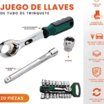 Juego de Copas y Ratchet 1/2 con 20 Piezas - Facilita el mantenimiento automotriz y reparaciones generales - Imagen 4