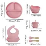 Cubiertos de silicona ergonómicos para niños - Ayudan a bebés y preescolares a comer solos sin riesgos - Imagen 2