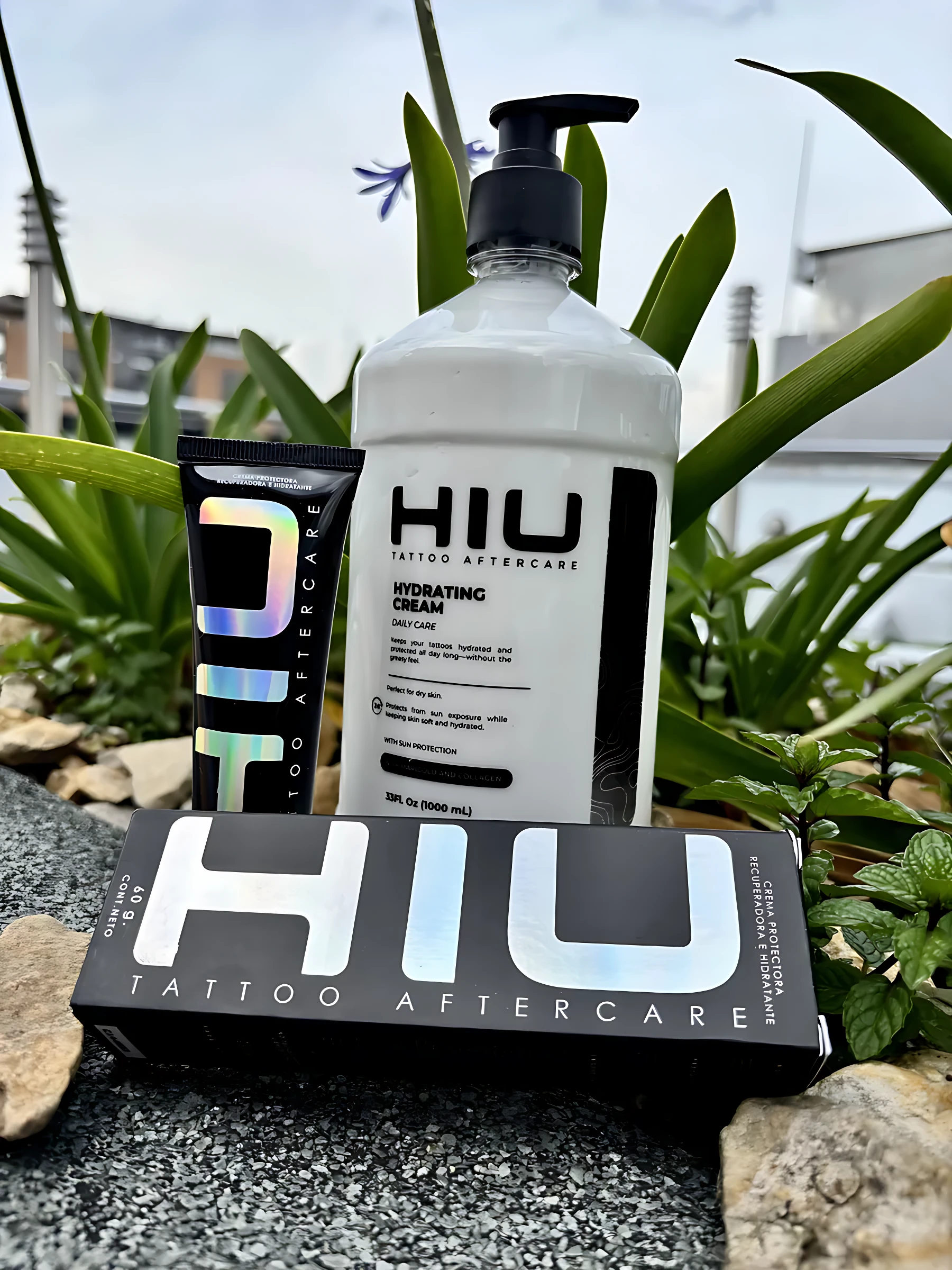 Kit para Cuidado de Tatuajes 3 Piezas - Regenera la piel y protege el color vivo