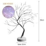 Lámpara Árbol LED con ramas flexibles y alimentación dual - Ilumina tu espacio con luz cálida y versatilidad - Imagen 6