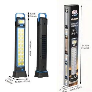 Lámpara solar plegable con puerto USB para cargar móviles - Ilumina espacios oscuros y ofrece energía de emergencia