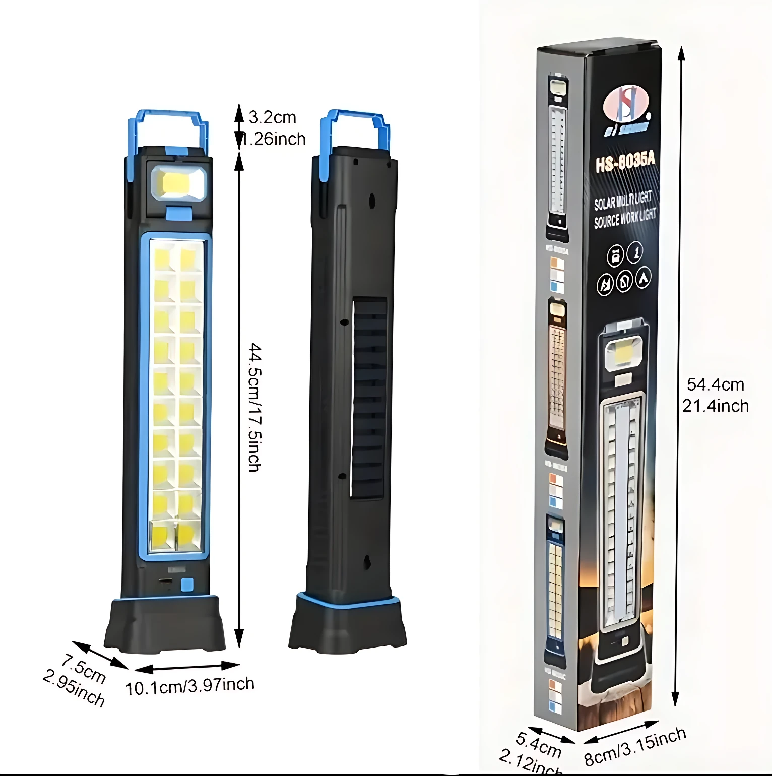 Lámpara solar plegable con puerto USB para cargar móviles - Ilumina espacios oscuros y ofrece energía de emergencia