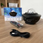 Lámpara Proyector Galaxia LED con Música y Control Remoto - Crea atmósfera relajante para dormir o fiestas - Imagen 2