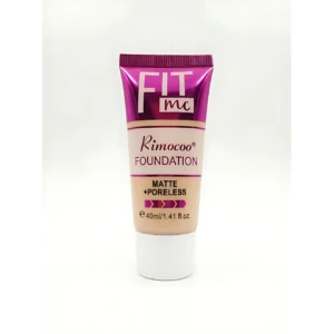 Tubo de base facial Fit MC Rimocoo, acabado mate y poro invisible, presentación de 40 ml.
