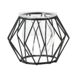 Macetero Geométrico Metálico con Vidrio - Adorna espacios modernos con diseño minimalista - Imagen 4