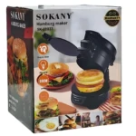 Máquina para hacer hamburguesas Sokany con luz LED - Cocinera sándwiches uniformes en segundos - Imagen 3