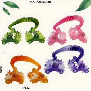 Masajeador Manual 4 Rodillos Relajacion