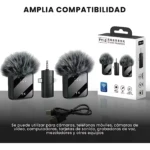 Micrófono Solapa Inalámbrico con Reducción de Ruido - Elimina cables y mejora la calidad del audio en tus presentaciones - Imagen 3