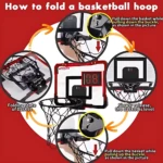 Mini Canasta de Baloncesto Portátil con Marcador Electrónico - Mejora tu precisión de tiro en cualquier espacio