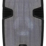 Mini parlante inalámbrico Sonivox VB-PB2302BT, color negro con rejilla perforada frontal y logotipo visible en la parte inferior.