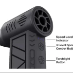Mini Ventilador Jet Brushless Portátil - Refresca tu espacio de trabajo con aire silencioso y potente - Imagen 2