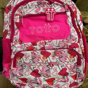 Mochila Escolar Juvenil Tipo Totto con Diseño Geométrico y Compartimentos Extra - Distribuye Peso Uniformemente para Evitar Fatiga en la Espalda