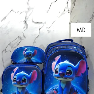 Morral Escolar Alto Relieve con Lonchera Térmica - Organiza útiles y mantiene alimentos frescos todo el día