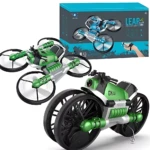 Moto Dron con cámara y hélices de protección - Disfruta de 12 minutos de vuelo y conducción segura