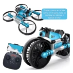Moto Dron con cámara y hélices de protección - Disfruta de 12 minutos de vuelo y conducción segura - Imagen 2