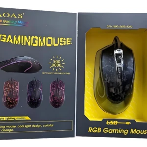 Mouse Gamer Metálico K10 con Sensor 16.000 DPI y RGB - Mejora tu precisión en juegos competitivos