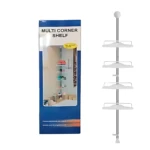 Organizador de Baño Vertical Telescópico sin Taladros - Maximiza el almacenamiento en rincones pequeños - Imagen 3