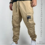 Pantalón Jogger Cargo en Tela Antifluido con Múltiples Bolsillos - Protege tu ropa y organiza tus objetos esenciales durante el día - Imagen 3