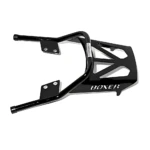Parrilla de protección trasera para moto en acero negro mate - protege el asiento y estructura contra impactos y golpes