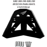 Parrilla trasera de acero inoxidable para Honda XRE 190 y XRL 190 - protege baúl y equipaje sin dañar carrocería - Imagen 3