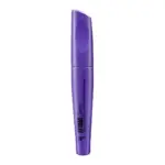 Tubo de máscara de pestañas Cy Zone en color morado con aplicador curvo, diseñado para rizado extremo y volumen.