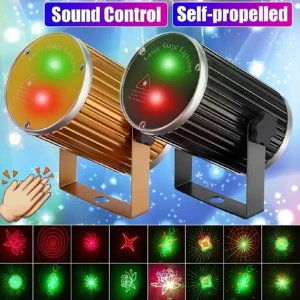 Proyector Láser de Escenario con Control por Sonido - Transforma cualquier ambiente oscuro en espectáculo visual inmersivo