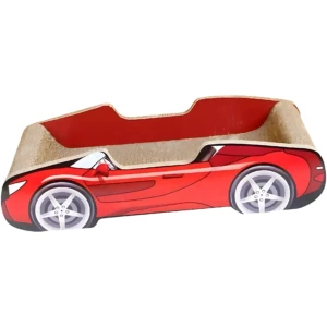 Rascador para gatos en forma de auto compacto - Protege tus muebles y ofrece descanso cómodo a tu mascota
