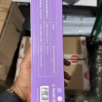 Rizador portátil compacto LR-288 en caja morada con especificaciones técnicas visibles, ideal para viajes.