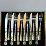 Set de Cubiertos de Acero Inoxidable de Lujo - Viste la mesa con estilo formal - Imagen 2