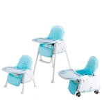 Silla Comedor Bebé 4 en 1 Ajustable - Garantiza seguridad y comodidad para tus hijos desde los 3 meses hasta los 3 años - Imagen 3