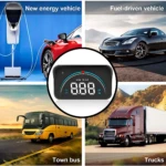 Velocímetro digital VLZ con pantalla LED de números grandes, diseñado para vehículos eléctricos, combustibles, buses y camiones.