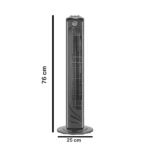 Ventilador de Torre Icm 75 cm con 3 velocidades y bajo consumo - Refresca tu hogar ocupando poco espacio - Imagen 3