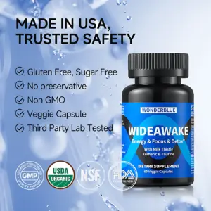 Suplemento Energizante Wonderblue Wide Awake - Combate el cansancio y da vitalidad