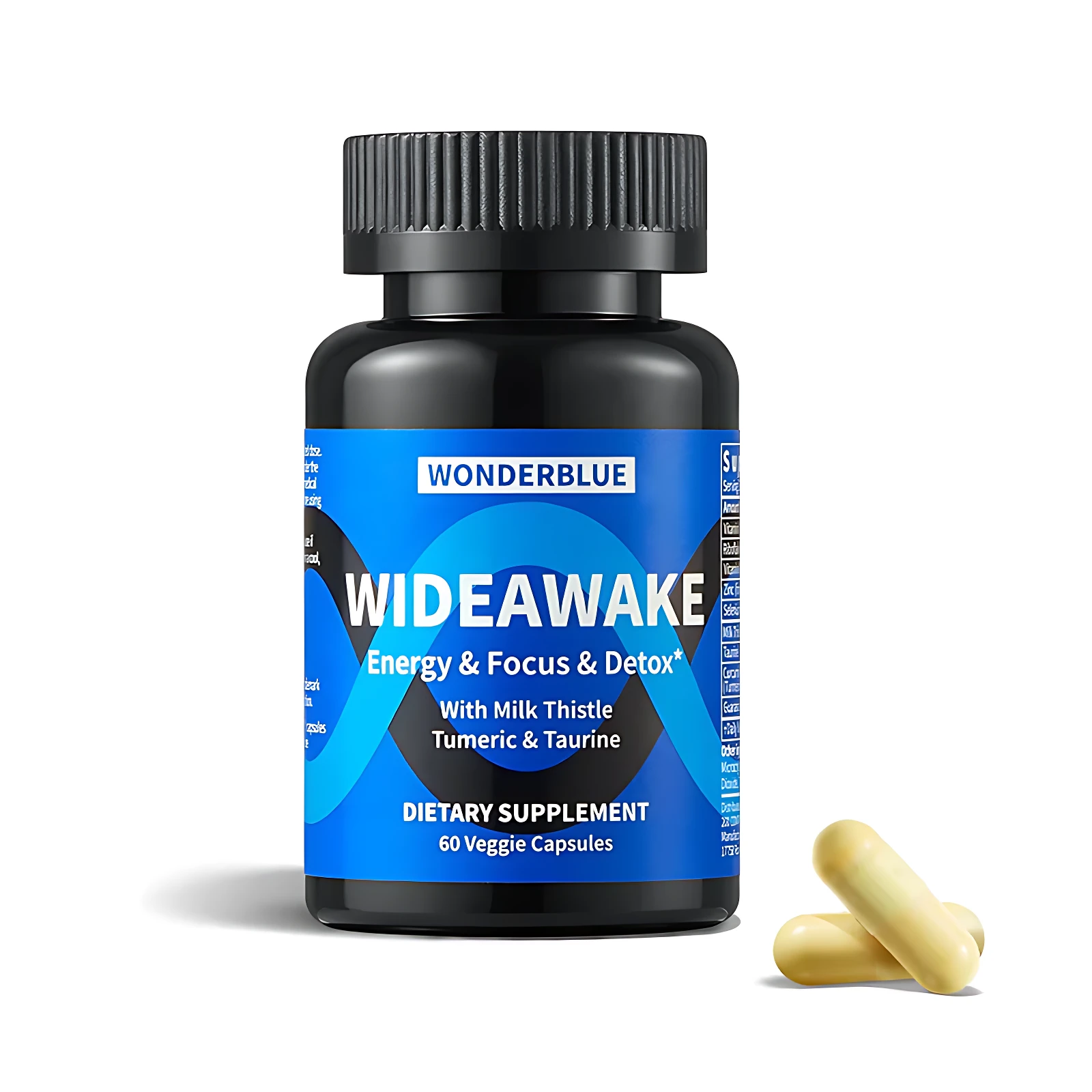 Suplemento Energizante Wonderblue Wide Awake - Combate el cansancio y da vitalidad