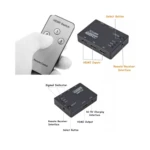 Set x2 Switch HDMI Selector 3X1 con regeneración de señal - Centraliza múltiples dispositivos en una sola pantalla - Imagen 2