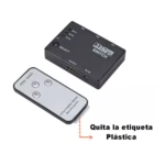 Set x2 Switch HDMI Selector 3X1 con regeneración de señal - Centraliza múltiples dispositivos en una sola pantalla - Imagen 4