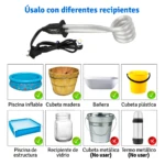 Set x2 Calentador de Agua 480W Hj119 - Imagen 4
