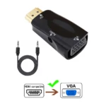 Set x2 Adaptador Convertidor Hdmi A Vga - Imagen 3
