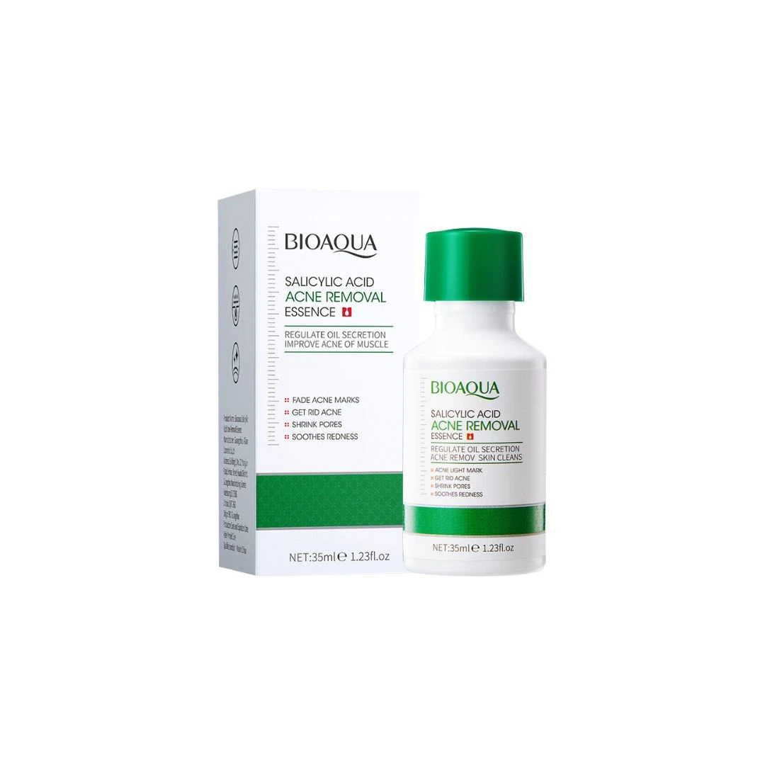 Set x4 Esencia Acido Salicilico Bioaqua - Reduce puntos negros y controla grasa