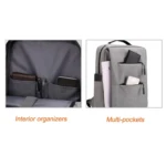 Mochila maleta para portátil 15 pulgadas con puerto USB externo - Viaja seguro cargando tu dispositivo sin sacar el cable - Imagen 6